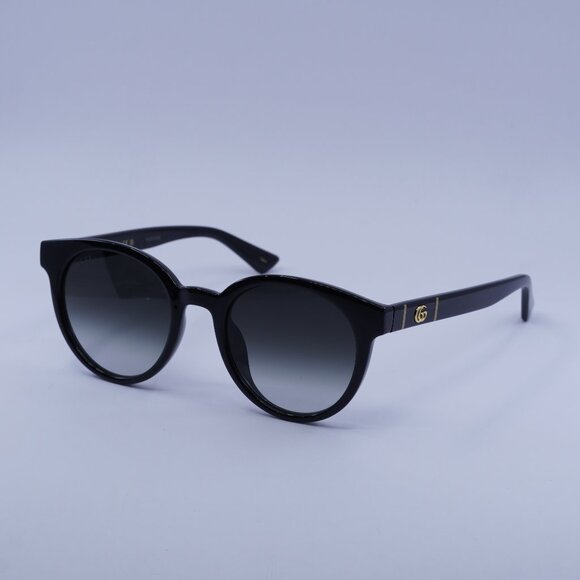 Gucci GG0638SK 001 Sunglasses Black Round Frame, Grey Lenses main image 9